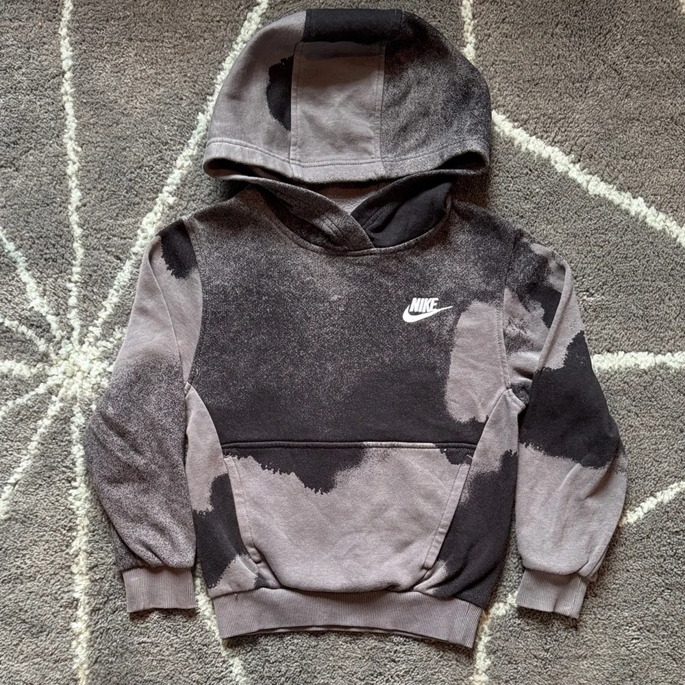 Nike Hoodie Gray Black, Kids Size XS